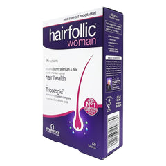 Hairfollic Vitabiotics Woman tablets UAE box 60 tablets hair support programme with biotin selenium zinc