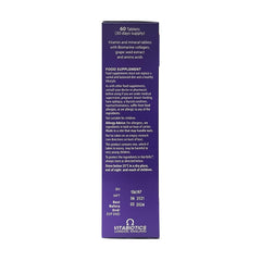 Hairfollic Vitabiotics Woman tablets UAE purple box back label showing 60 tablets supplement info and expiry