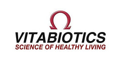 Hairfollic Vitabiotics Woman tablets UAE image showing Vitabiotics logo with red omega symbol and Science of Healthy Living