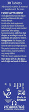 Wellman Conception back label with tablet usage, food supplement notice, and warnings