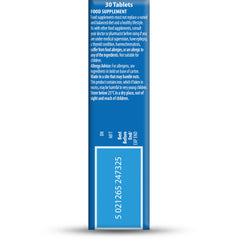 Wellteen Vitabiotics Him vitamins box side view showing 30 tablets food supplement details warnings and barcode