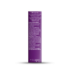 Wellwoman Original vitamins purple Vitabiotics box side panel showing 30 capsules supplement information