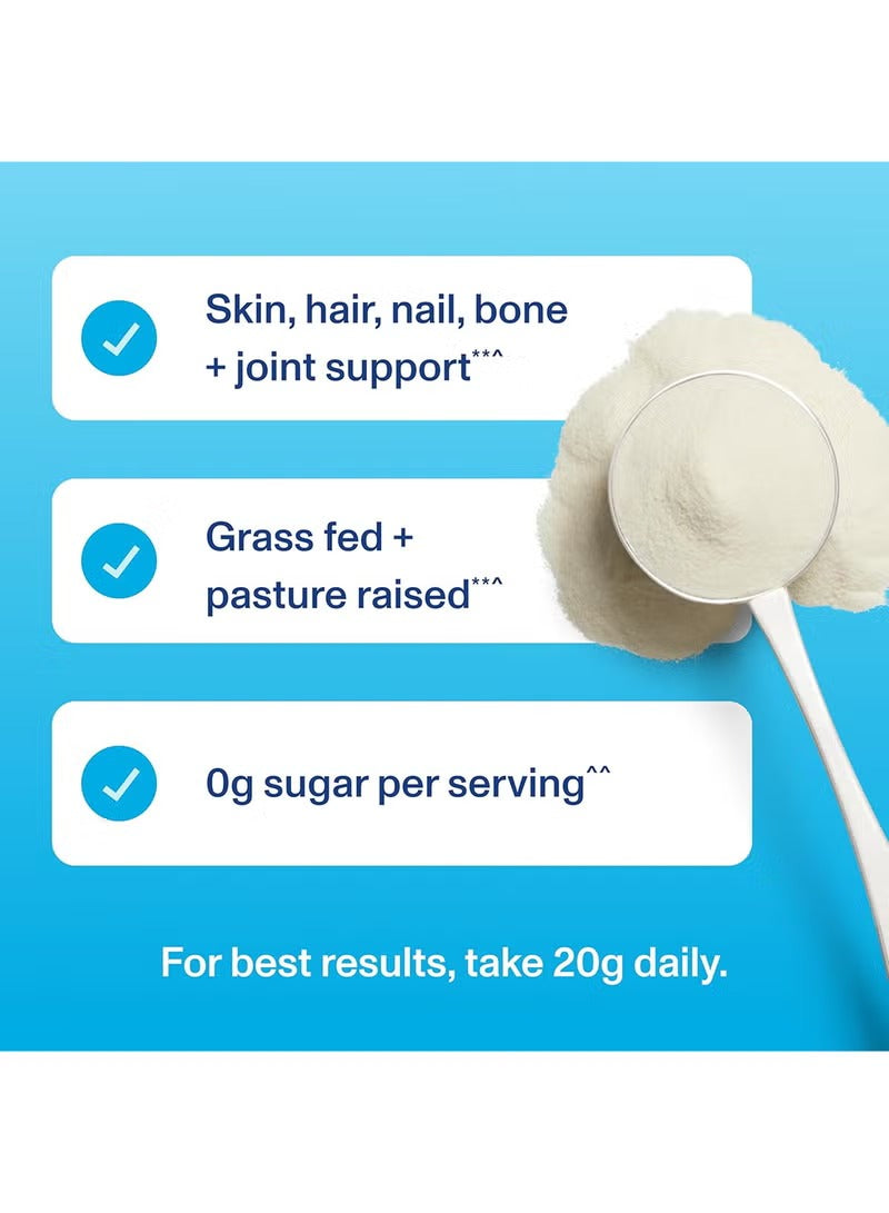 Vital Proteins Collagen Peptides Powder Unflavored with 0g sugar for skin, hair, nail, and joint support