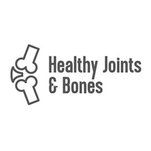 Healthy Joints & Bones icon with simple bone and joint graphic