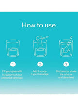 Marine collagen tub with teal lid and how-to-use icons on label, Vital Proteins