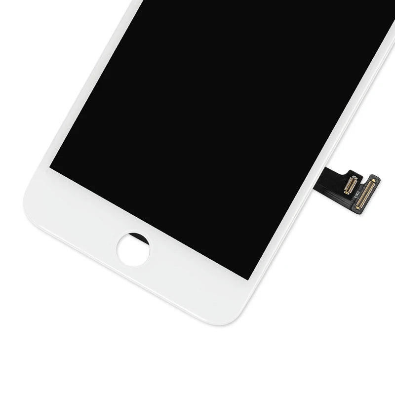 Mumzar white iPhone SE 2016 screen replacement front LCD digitizer assembly with home button cutout and flex cable