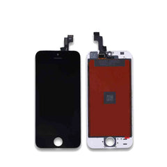 Mumzar iPhone SE 2016 screen replacement LCD digitizer assembly black front and white back with red protective layer