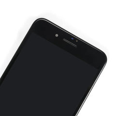 Mumzar replacement front panel close up showing earpiece camera and sensors for iPhone SE 2016 screen replacement