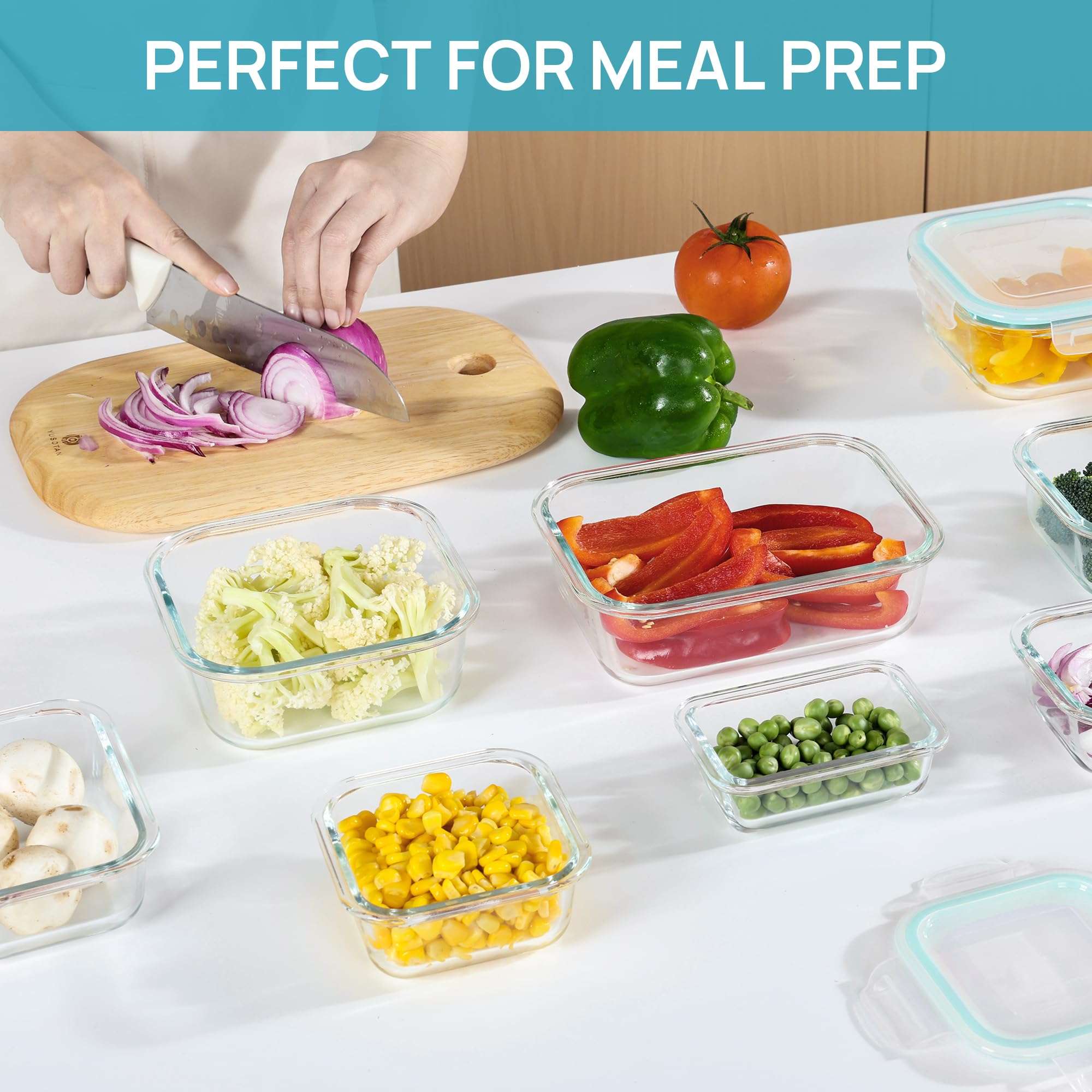 Vtopmart Leak Proof Food Storage Containers Set Clear - Mumzar