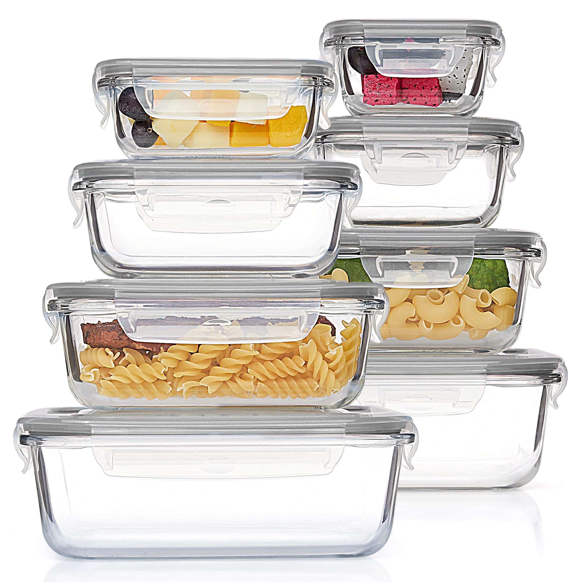 Vtopmart Leak Proof Food Storage Containers Set Clear - Mumzar