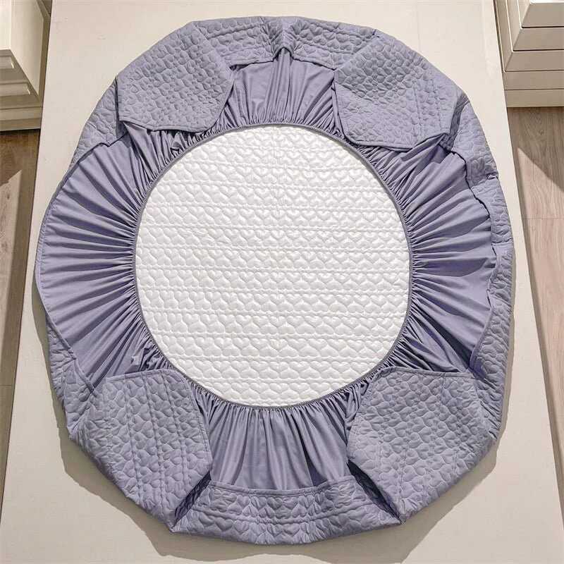 Huitich waterproof bedding topper king size gray fitted bedding topper set with elastic edges