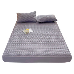 Waterproof Fitted Bedding Topper Set - King Size (180 x 200 cm) - Dark Grey Includes 2 Pillowcases - Mumzar.com