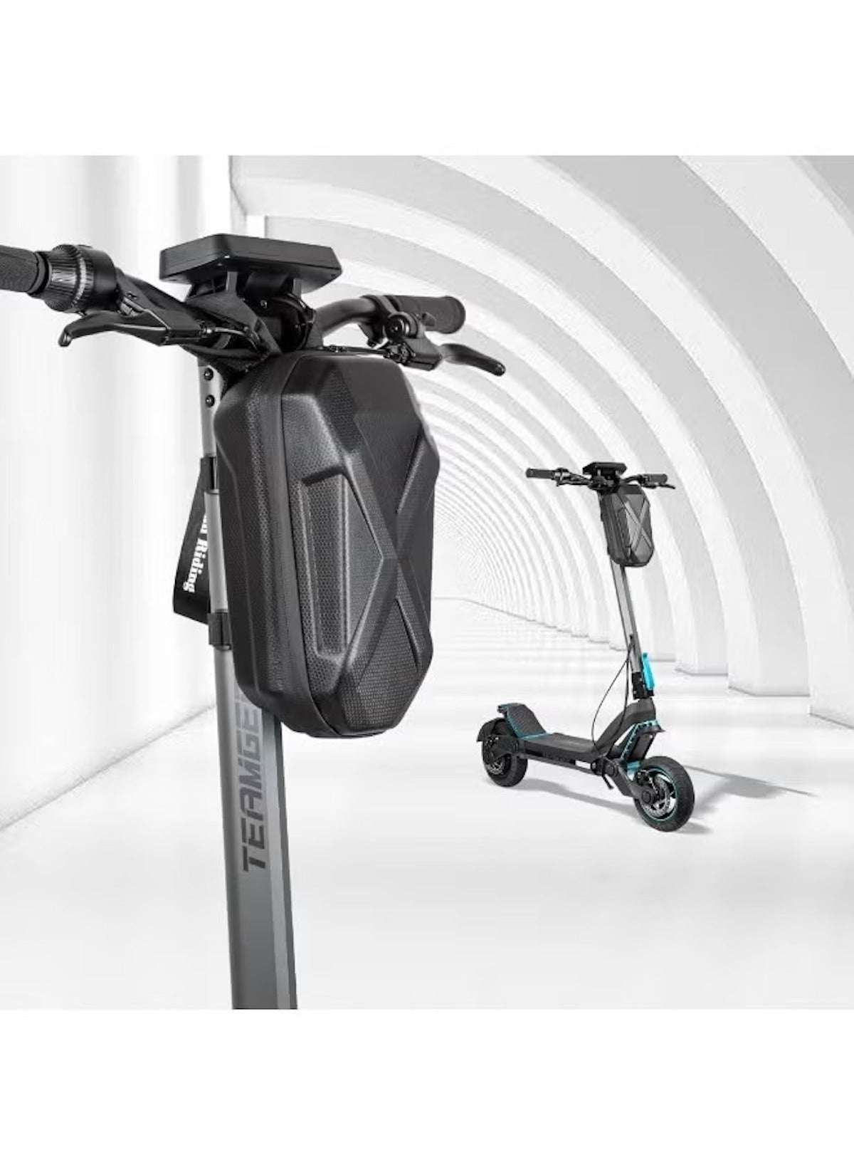 Huitich waterproof scooter front bag designed for easy storage on electric scooters