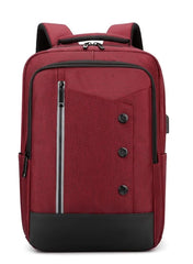 Huitich waterproof travel backpack UAE in burgundy color with stylish design and multiple pockets