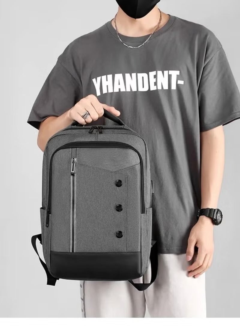 Huitich waterproof travel bag large capacity in gray, ideal for back to school and travel needs