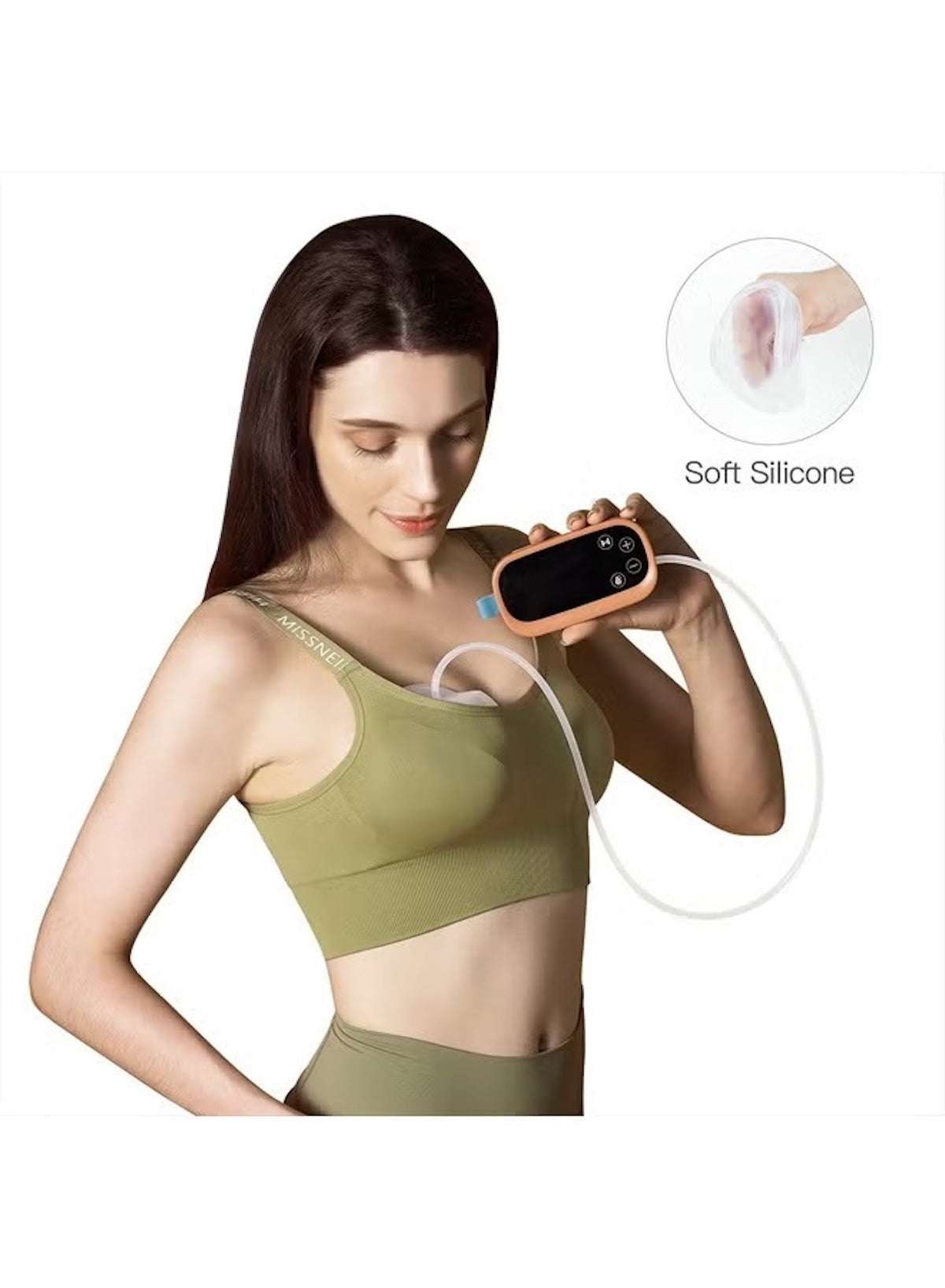 Phanpy wearable breast pump milk collector with soft silicone design for comfortable use