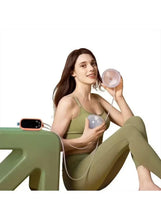 Wearable breast milk collector cup with silicone membrane attached to bra