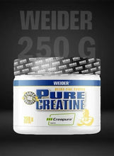 Weider Pure Creatine 250g unflavoured powder tub, front label view