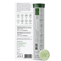 WELLBEING NUTRITION Daily Greens, Wholefood Multivitamin with Vitamin C, Zinc, B6, B12 for Immunity and Detox with 39+ Organic Certified Plant Superfoods & Antioxidants(15Tabs x 2) (63 g (Pack of 2)) - Mumzar