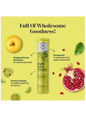 Apple Cider Vinegar with Garcinia Cambogia & Pomegranate | Advanced Metabolism Booster | Detox & Weight Management | 34 Effervescent Tablets