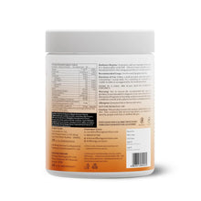 Beauty collagen peptides supplement jar, back label text and barcode