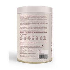 Wellbeing Nutrition canister back label showing nutrition facts ingredients and barcode for organic daily fiber powder