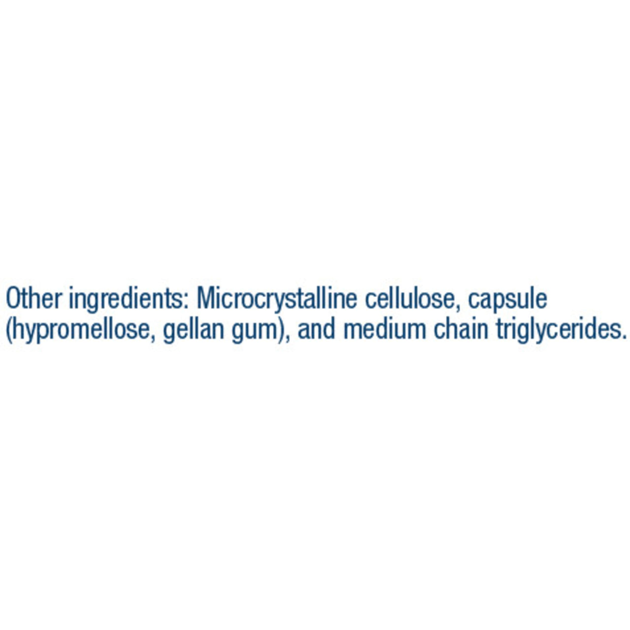 Renew Life supplement ingredient label listing microcrystalline cellulose capsule materials for women's probiotics 50 billion