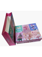 Girls beauty set box with open lid showing makeup and jewelry accessories