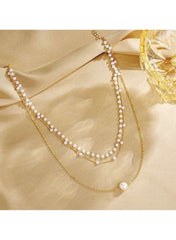 Triple Layer Pearl Choker Necklace – Elegant Statement Jewelry