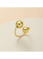 Gold Color Tone 5-Piece Pearl Bead Jewelry Set for Women