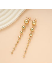 Gold Color Tone 5-Piece Pearl Bead Jewelry Set for Women