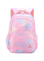3-Piece Pastel Galaxy Backpack Set for Girls – School Bag, Lunch Bag & Pencil Case (Blue or Pink)