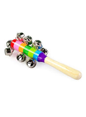 Sonajero de madera para bebé: instrumento musical y educativo.