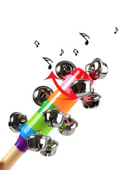 Wooden Baby Rattle Ring Handbell Toy – Musical & Educational Infant Instrument