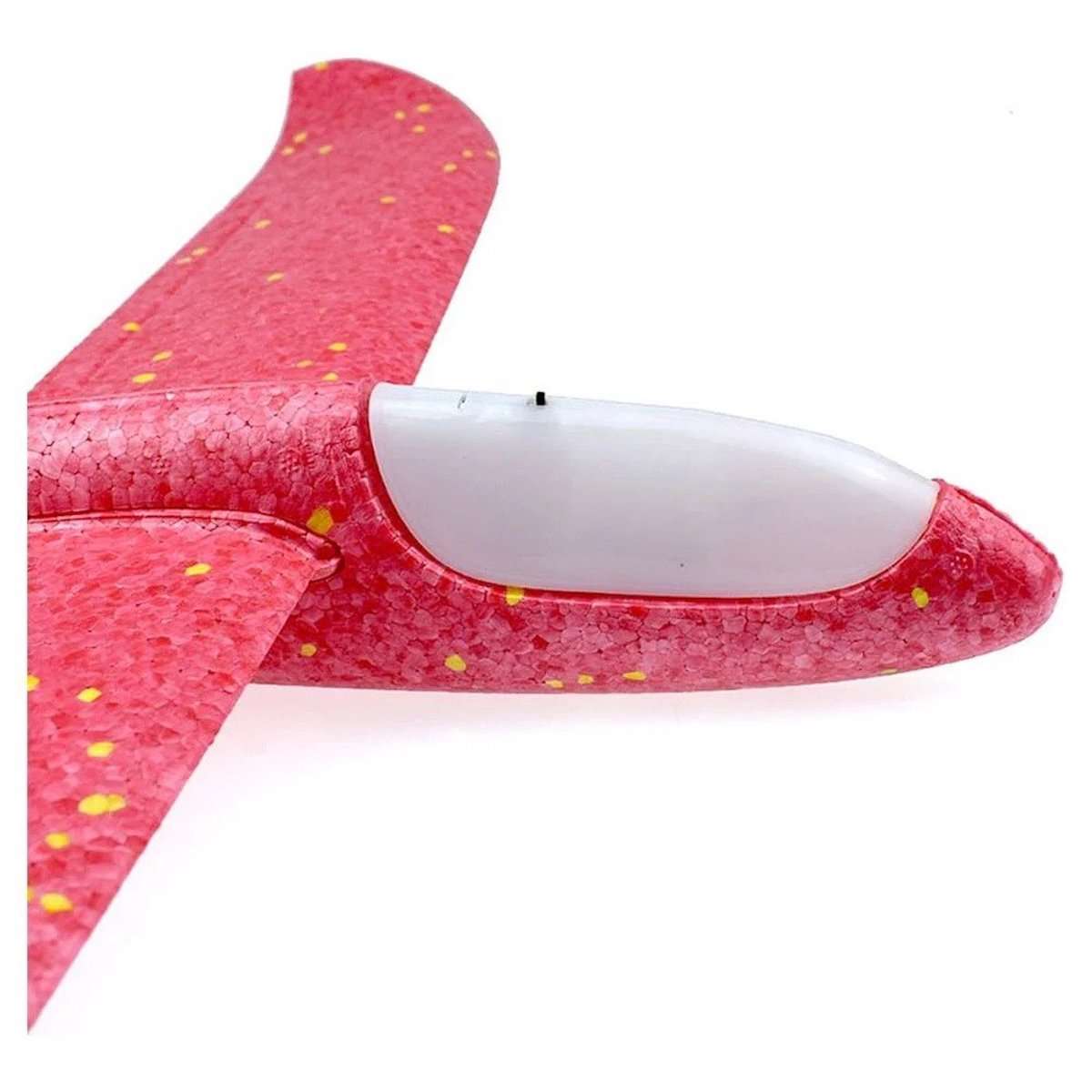 18.9" Foam Flying Glider Plane with LED Light – Hand Launch Outdoor Toy