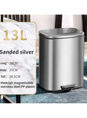 Huitich 13L Kitchen Bin with Soft Close Lid Stainless Steel