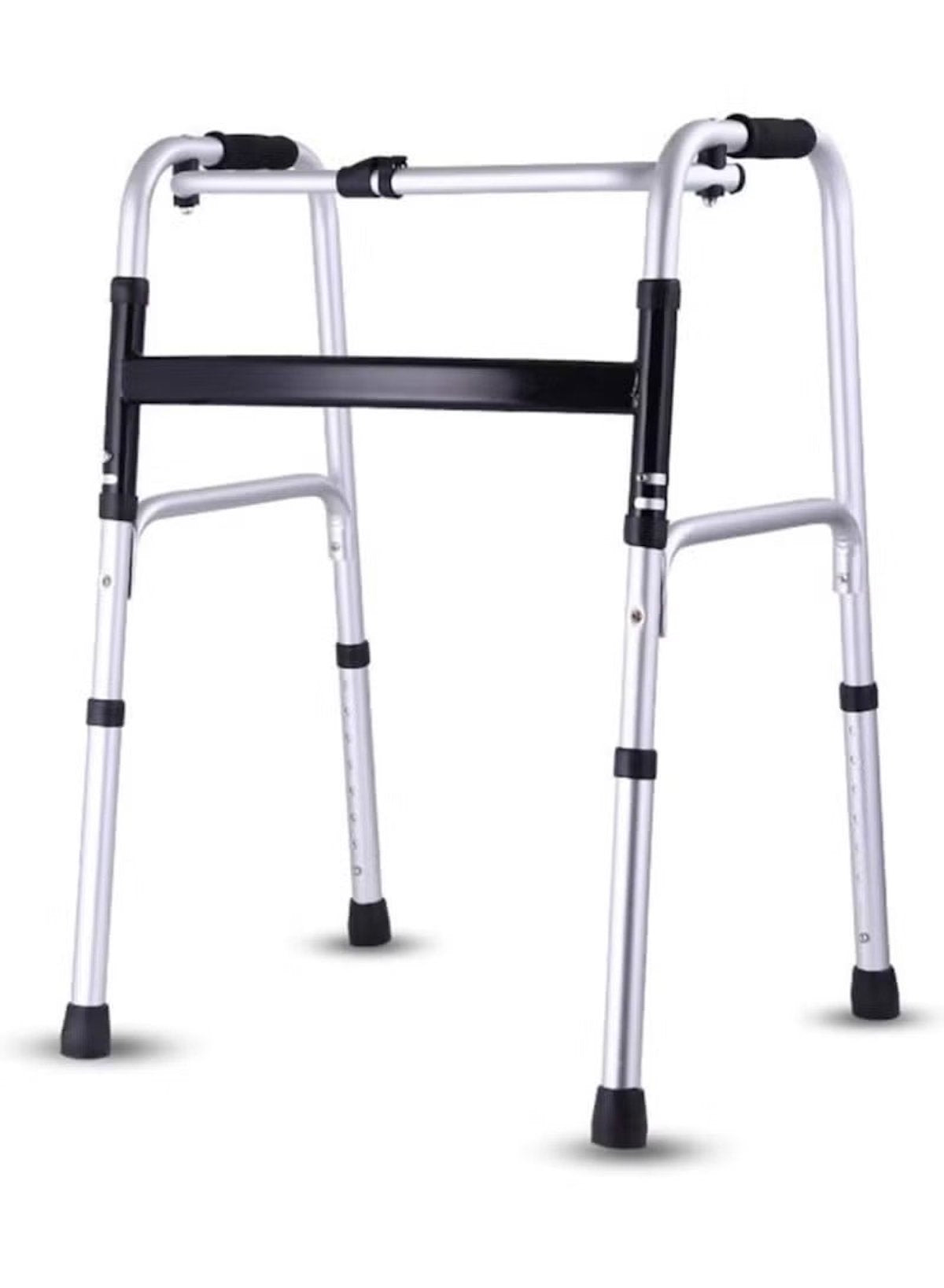 Foldable Telescopic Aluminum Walker – Lightweight Mobility Aid for Elderly & Disabled