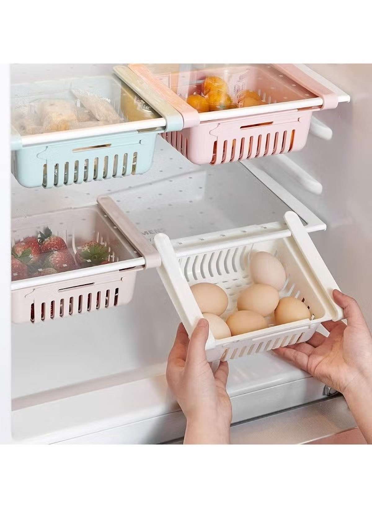 FreshMate Refrigerator Food Storage Organizer – Pack of 2