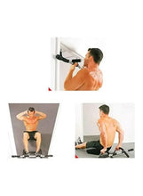 Black steel push-up bars with sponge grips in multiple exercise setups