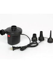 3-in-1 Electric Air Pump with Compressor & Nozzles – Black
