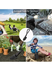 Foldable Emergency Survival Shovel – Multi-Function Military Tool