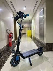 H5 Folding Electric Scooter, 1200W Motor, 48V 13Ah Battery, 50KM/H Max Speed, 30KM Range, 10-Inch Tires, Dual Suspension and Remote Lock with Helmet and Safety Vest