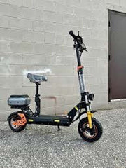 H4 Electric Scooter with 1800W Motor, 48V 13Ah Battery, 50KM/H Speed, 29KM Range, 11 Inches Tires, Dual Suspension, Disc Brakes, Remote Lock System, Storage Box and Seat