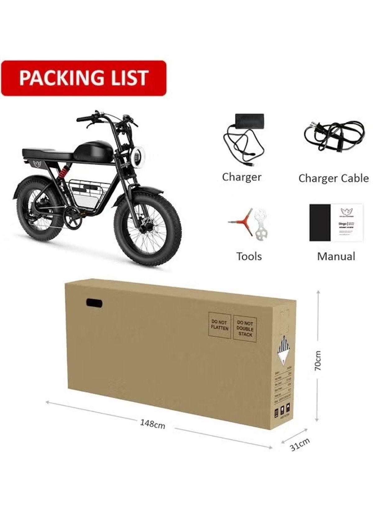 Electric Bike 1000W Motor Power, 48V 21AH Battery, 60 KM/H Max Speed, 20 Inches Fat Tires with Hydraulic Brakes and 80 KM Range in One Charge Off Road E-Bike