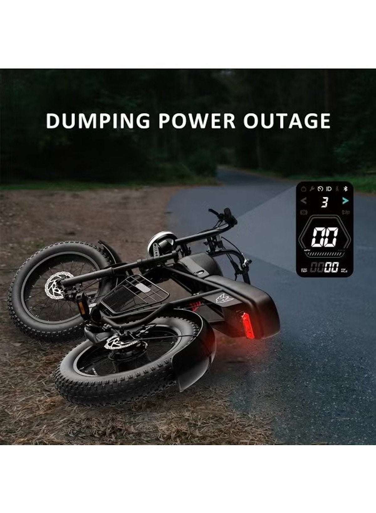 Electric Bike 1000W Motor Power, 48V 21AH Battery, 60 KM/H Max Speed, 20 Inches Fat Tires with Hydraulic Brakes and 80 KM Range in One Charge Off Road E-Bike
