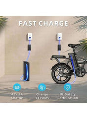 W2A Folding Electric Scooter with 350W High Speed Motor, 36V 8AH Battery, 40 KM/H Speed, 35 KM Range, Dual Disk Brakes, Carbon Alloy Frame and 16 Inches Tires