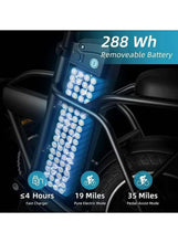 Electric bike removable battery pack with LED indicators and charging mode display