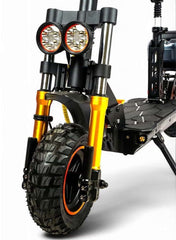 H4 Electric Scooter with 1800W Motor, 48V 13Ah Battery, 50KM/H Speed, 29KM Range, 11 Inches Tires, Dual Suspension, Disc Brakes, Remote Lock System, Storage Box and Seat