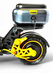 H4 Electric Scooter with 1800W Motor, 48V 13Ah Battery, 50KM/H Speed, 29KM Range, 11 Inches Tires, Dual Suspension, Disc Brakes, Remote Lock System, Storage Box and Seat