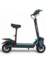 H5 Pro Electric Folding Scooter, 1200W Motor, 48V 18Ah Battery, 41KM Range, Dual Suspension and Remote Lock with Helmet and Safety Vest